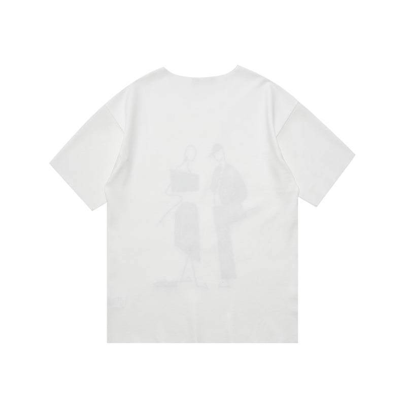 Unisex Embroidered White T-Shirts (6581954445430)