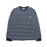 21SS CLEARLABEL STRIPE L/S TEE(NAVY) (4644324474998)
