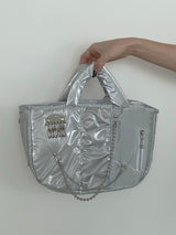 パッディドバッグ / Padded silver bag