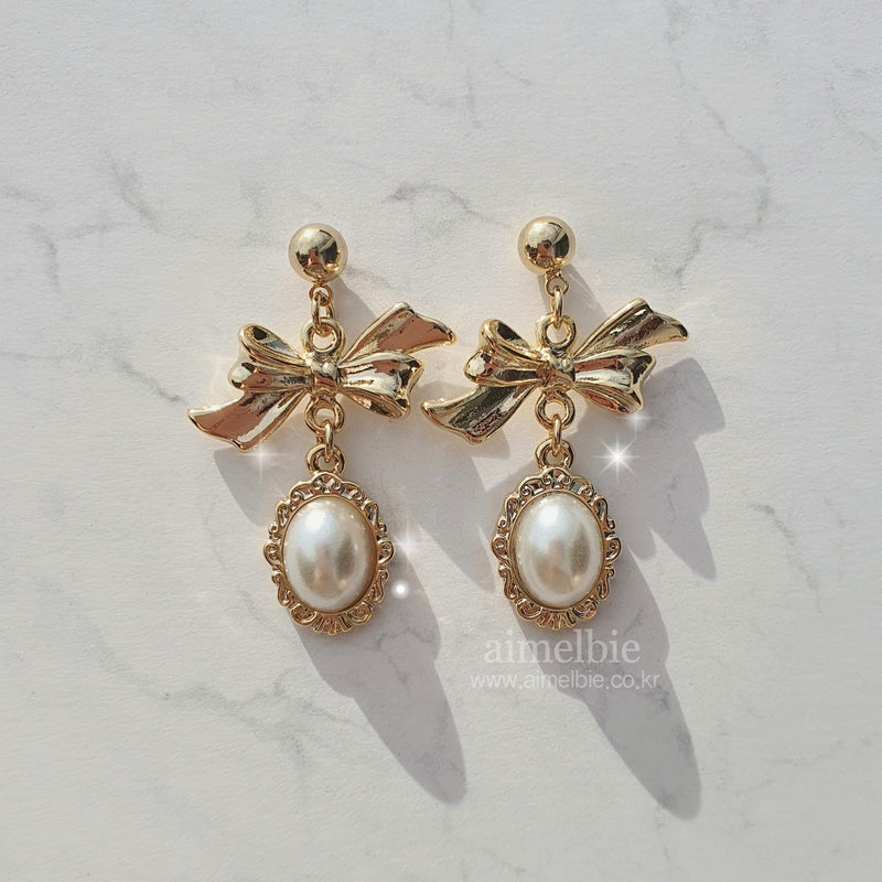 メリーイヤリング / /Mary Earring (Gold Color) - Pearl Version (Redvelvet Joy Earring)