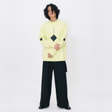 Square point Sweatshirts [Lime] (6591816401014)