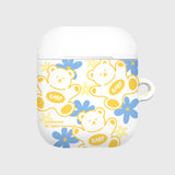 FLOWER BABA-YELLOW/BLUE(AIR PODS-HARD) (6613163376758)