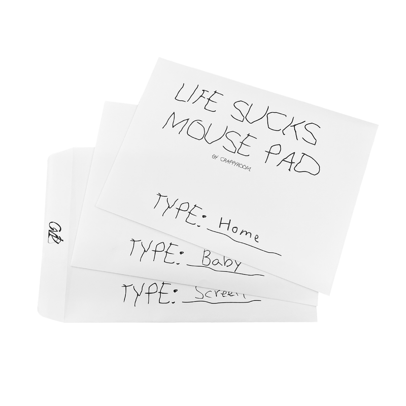 ライフサックスマウスパッド/LIFE SUCKS mousepad - home