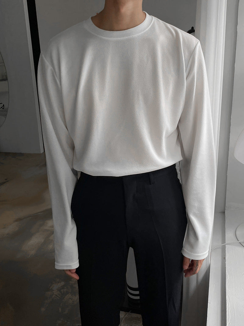 フリーロングシャツ/ASCLO Wrinkle Free Long Sleeve T Shirt (7color)