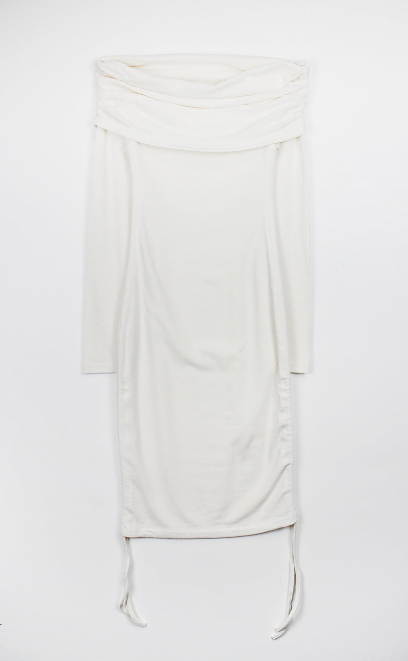 オフショルダーストリングドレス/Off Shoulder String Dress (3color)