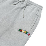 レインボー エンブロイド フリースジョガーパンツ / Rainbow embroidered fleece jogger pants (4594048860278)