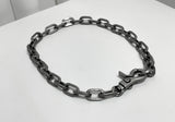 [BLESSEDBULLET]11mm round chain link necklace_dark silver/silver (6563001565302)