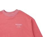 Pigment washed crewneck - Pink (4622121828470)