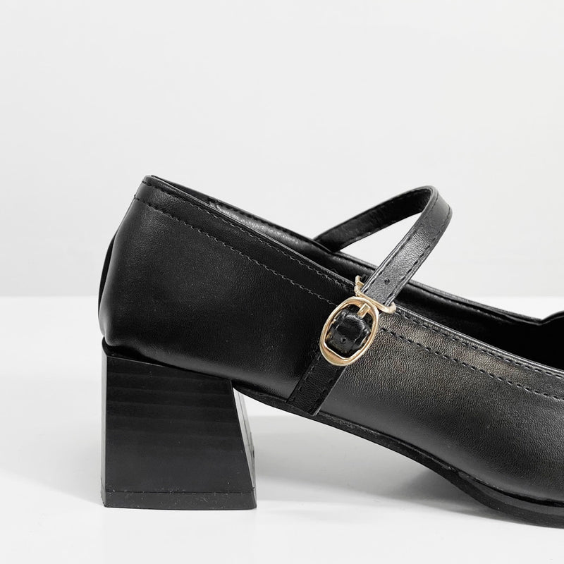モーフスクエアローファーヒール / morph square loafer heels
