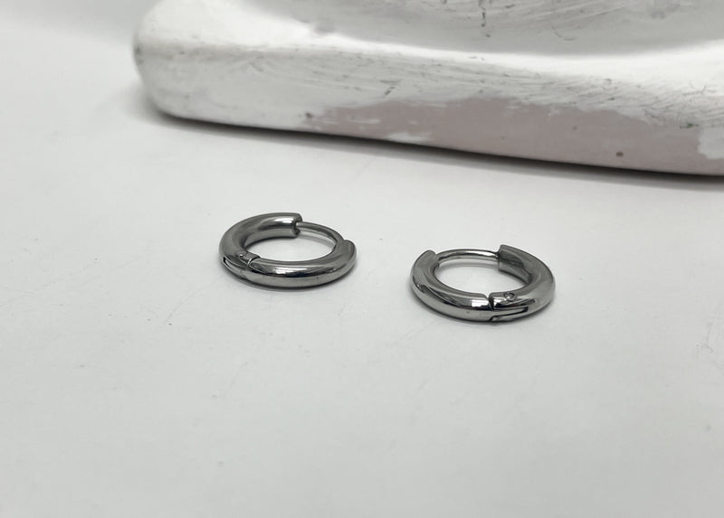 [BLESSEDBULLET]2mm surgical steel bold round earring_13/15/17mm (6563004973174)