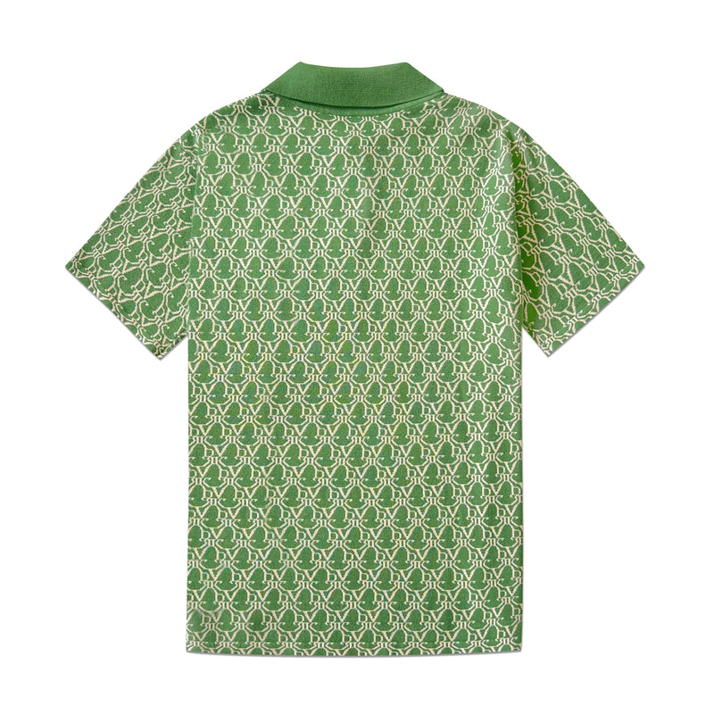 モノグラムポロシャツ/DVRK PRIVÉ MONOGRAM POLO - JADE GREEN COLOR