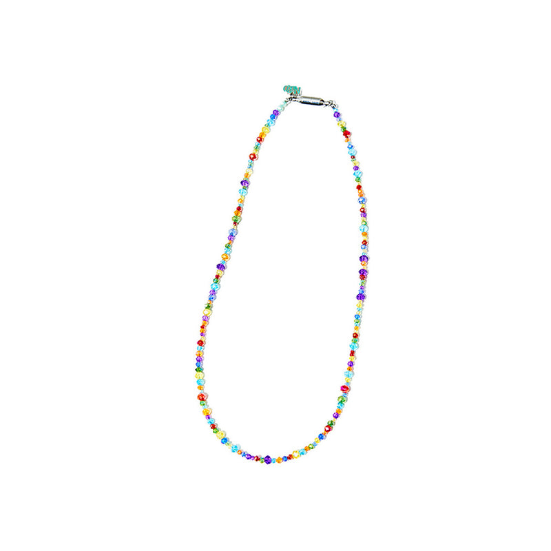 RAINBOW BLING BEADS NECKLACE (6658086273142)