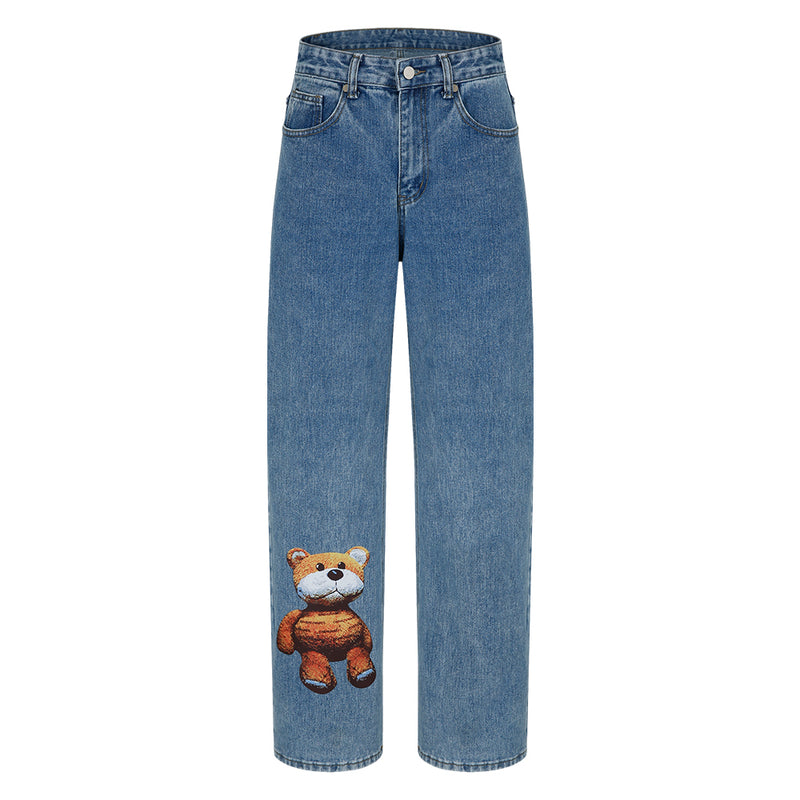 OHNT BEAR PATCH DENIM_WIDE FIT (6605695189110)