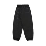 Carpenter Woven Jogger Pants [Black]