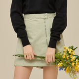 Flower Zipper Skirt pants (6535519273078)