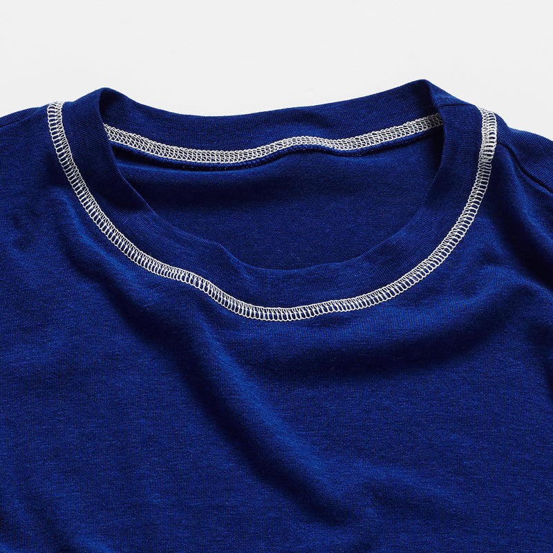 スティッチロングスリーブTシャツ / STITCH LONG SLEEVE T-SHIRT_BLUE