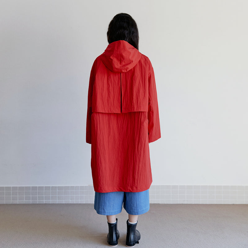 レインコート / unisex rain coat red
