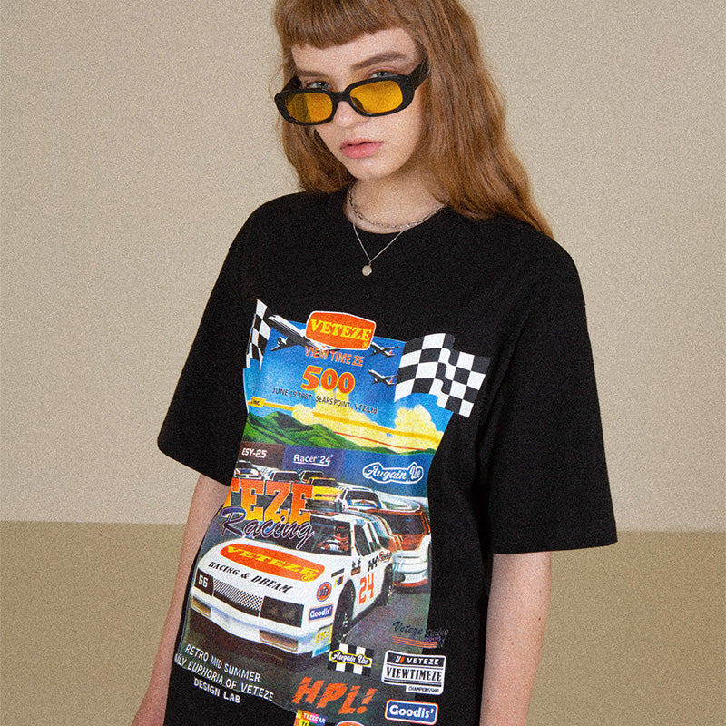 クラシックレーシングハーフTシャツ / Classic Racing Half T-shirt (2color)