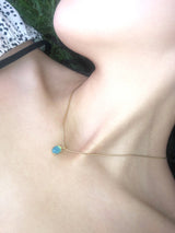 ディンキーネックレス/Dinky necklace _ blue jade