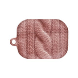 ツイストニットマットAirPodsケース / (09 rose) Twisted Knitted matte AirPods Case