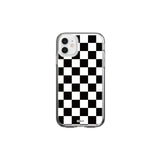チェッカーボードアイフォンケース/(gel hard) Black&white Checkerboard Phone Case