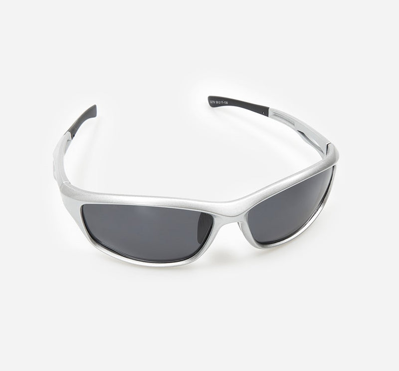 フューチャーシルバーレトロサングラス/Future silver retro sunglasses