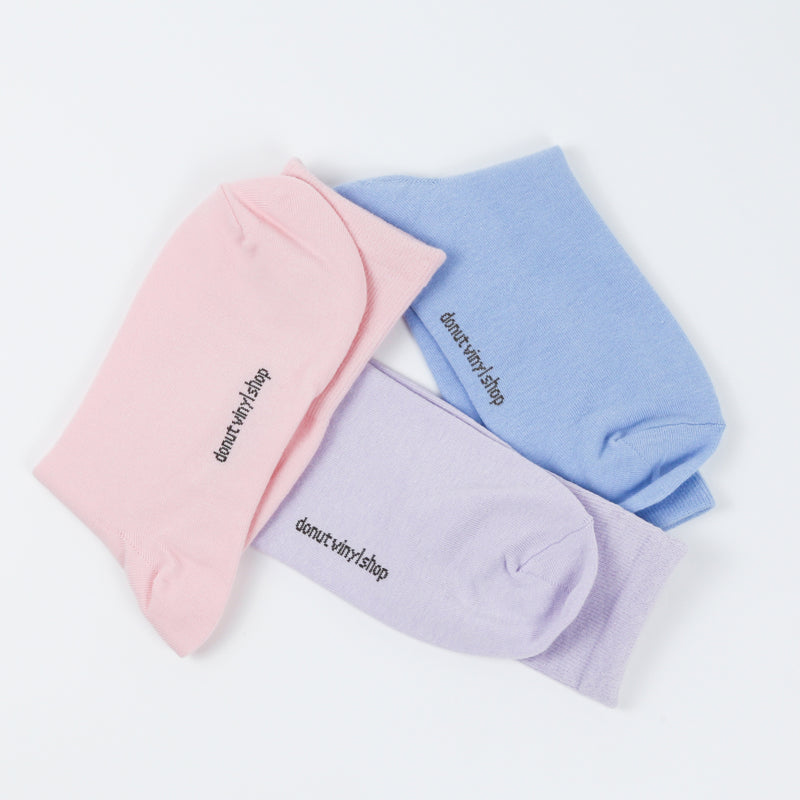 DONUTVINYLSHOP plain socks (8colors)