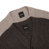 フィッシャーマンエアーウールクロップカーディガン/[ASCLO MADE] Fisherman Air Wool Crop Cardigan (2color)