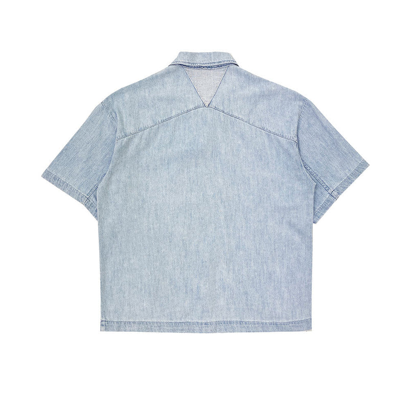 ヴェルリネンデニムシャツ / ASCLO Vel Linen Denim Shirt (2color)