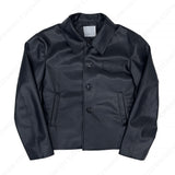FLユースクロップドレザージャケット/FL Youth Cropped Leather Jacket (2 colors)