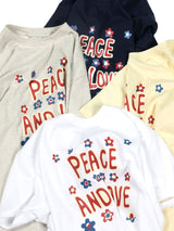 Peace and love shortPeace and love short sleeve T-shirts navy (6594388820086)