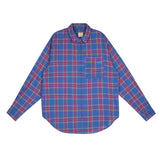FWBA Check pattern shirts [Blue] (6535250182262)