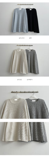 アンクボクシーニットウェアTシャツ / Ankboxy knitwear T-shirt
