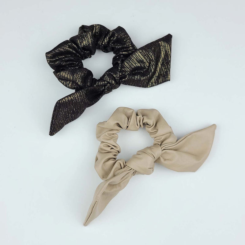Luxe bow scrunchie (6655009521782)