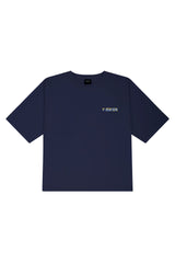 ペイントTシャツ/navy paint t-shirts