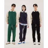 ラザストリングカラースウェットシャツ / Raza String Collar Sweatshirt (3color)