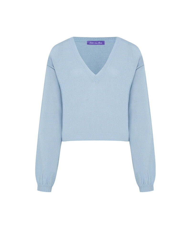 キャピタルVレイヤードセーター / Capital V Layered Sweater ( 3 colors )
