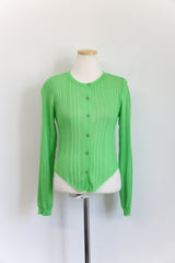ADONIS LIGHT BUTTON CARDIGAN(WHITE, YELLOW, PINK, GREEN, PURPLE 5COLORS!) (6591735496822)