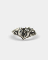 ステッチハートリング/Stitch heart ring L (925 silver)