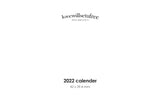LOVEWILLSETUFREE 2022カレンダー(paper)2022 lovewillsetufree/LOVEWILLSETUFREE 2022 calender (paper) 2022 lovewillsetufree