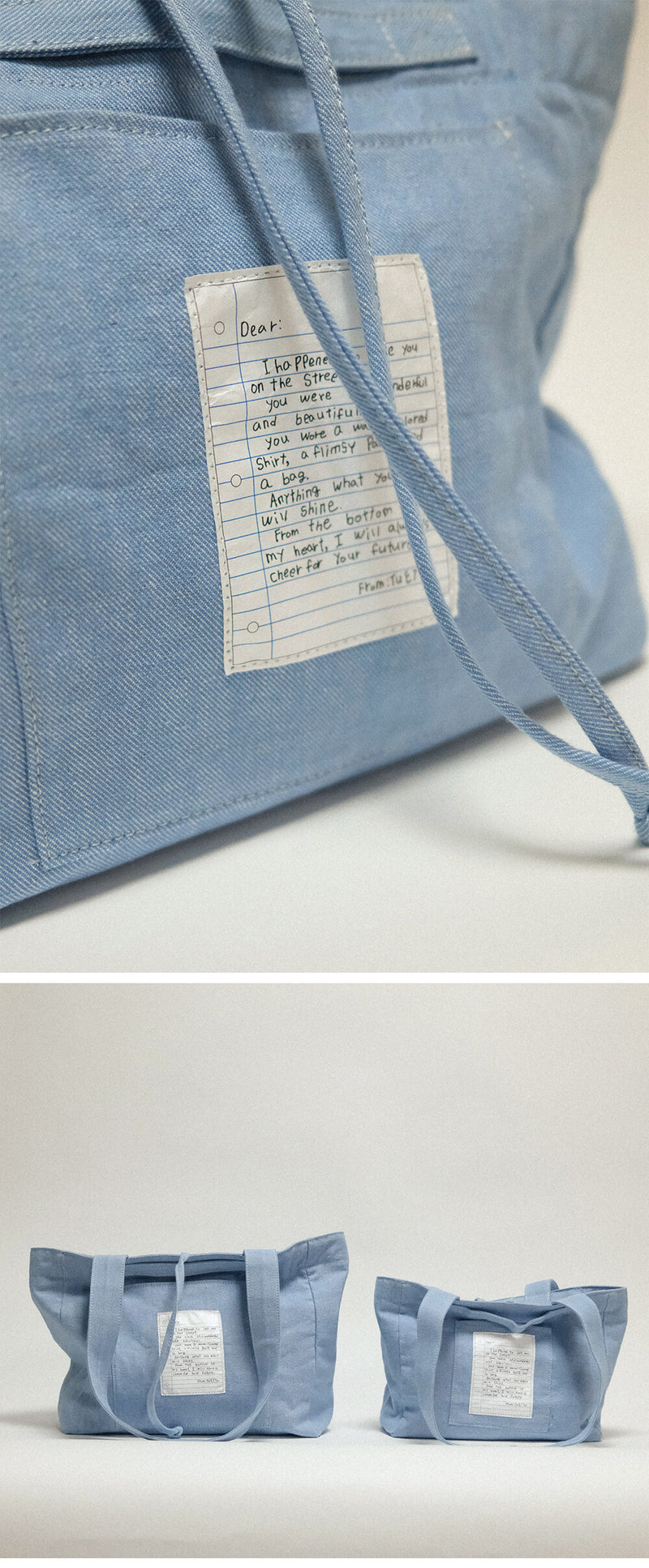 (スモール) ビンテージキャンバスバッグ / (Small) Vintage Canvas Bag - Denim