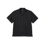 コントラストステッチシャツ/CONTRAST STITCH SHIRT (BLACK)
