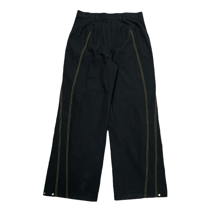 TCM クロスニージッパーパンツ / TCM cross knee zipper pants (black)