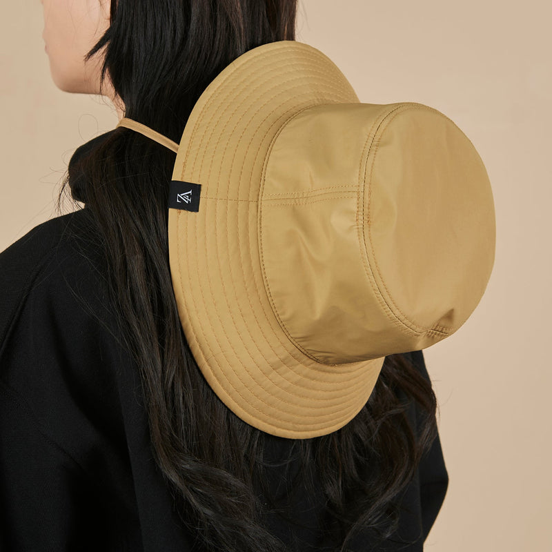 ウォータープルーフバケットハット / Waterproof String Bucket Hat Beige