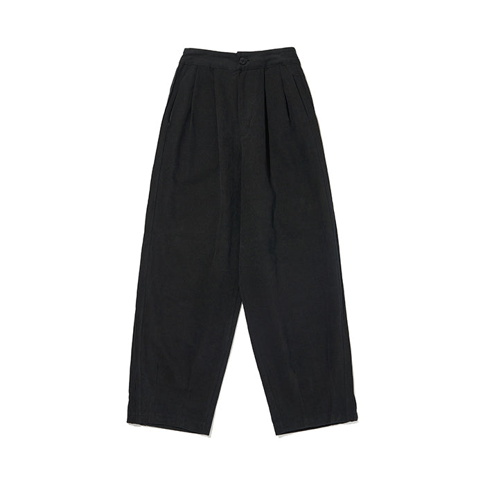 Side wrinkle pants [black] (6609538449526)