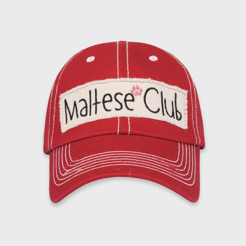 マルチーズクラブステッチボールキャップ / Maltese club stitch ball cap