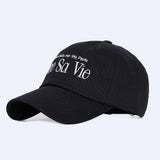 VIVRE SA VIE BALL CAP BLACK (6563458121846)