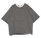 No.8937 over and over stripe half T (3color) (6585739608182)