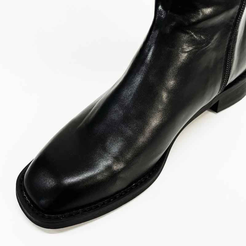 ゼンカデイリーレザーロングブーツ / Zenka Daily Leather Long Boots