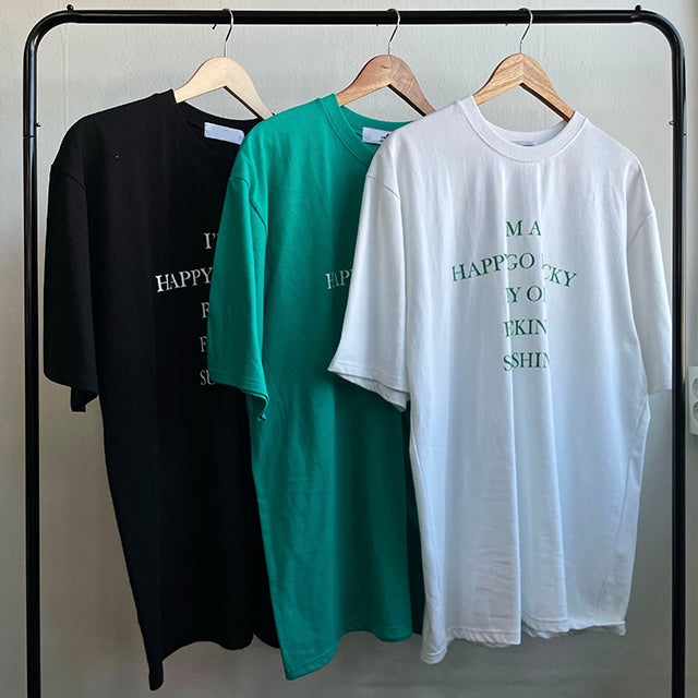 サンシャインレタリングTシャツ/Sunshine Lettering T-Shirt(3color)